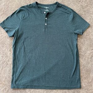 Goodfellow & Co Men's Short-Sleeve Henley - green | Size XL